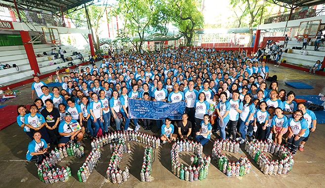 Environmental cleanup Philippines Citi Employees